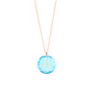 Like Letter Necklace Blue Topaz - Charmed Circle