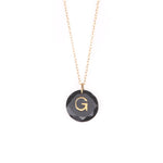 Like Letter Necklace Black Onyx