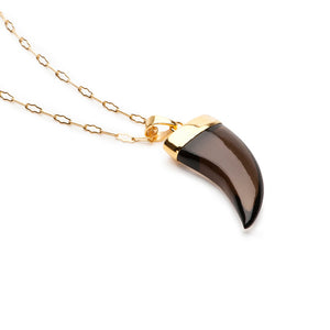 Semi Precious Horn Pendant - Charmed Circle