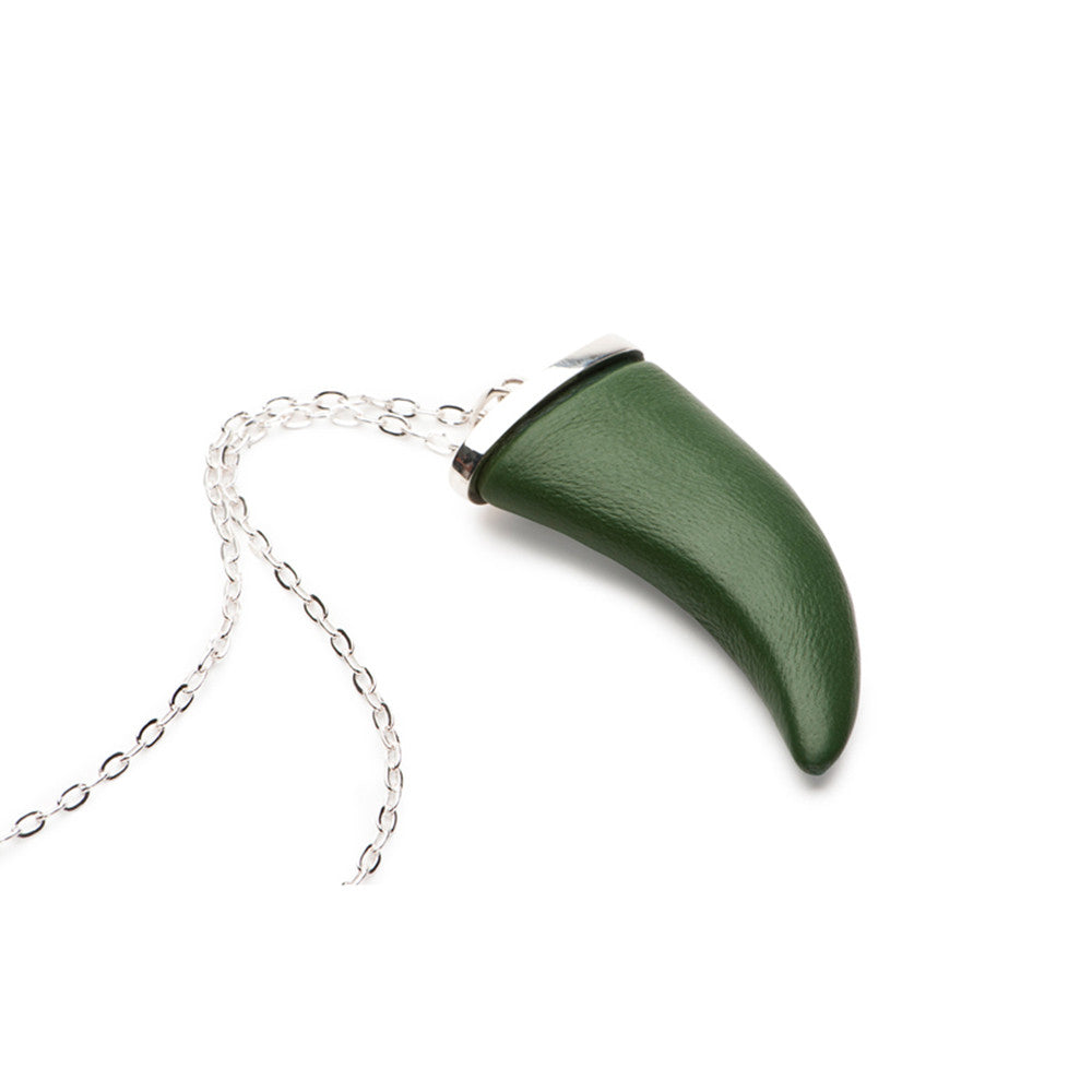 Horn Pendant - Leather