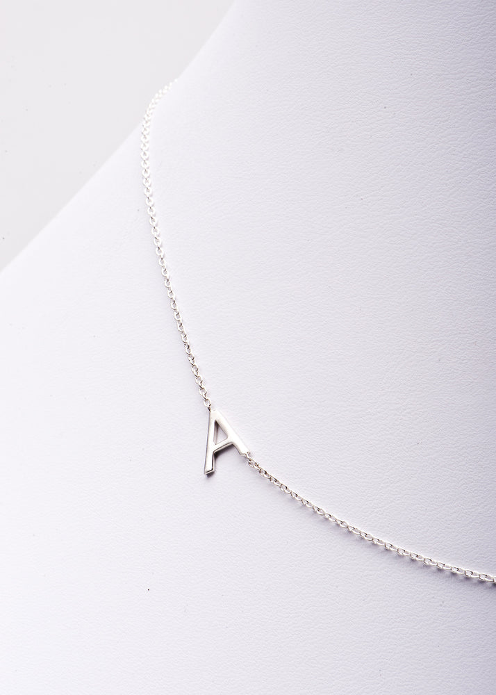 Sideways Initial Necklace