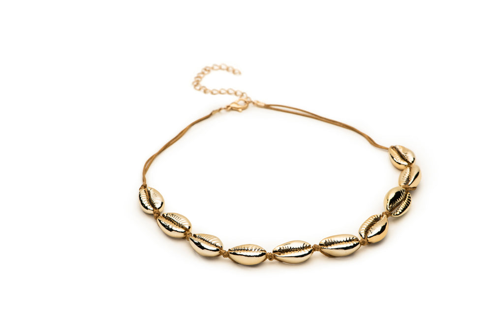 Gold Coquelle Choker - Charmed Circle